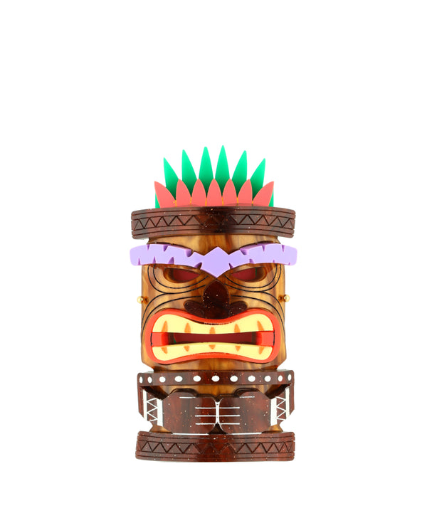 Tiny Tiki Totem Brooch