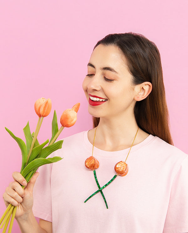 Together Forever Tulips Necklace