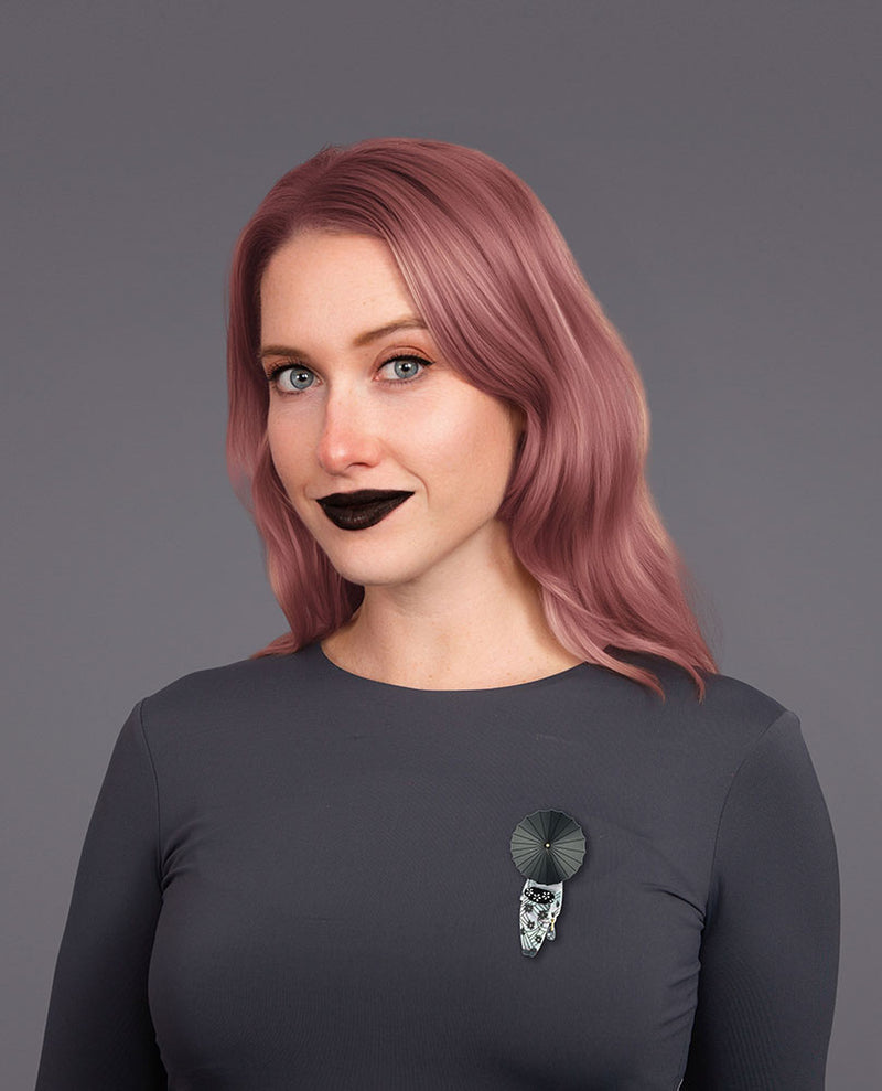 Tokyo’s Shadows Brooch