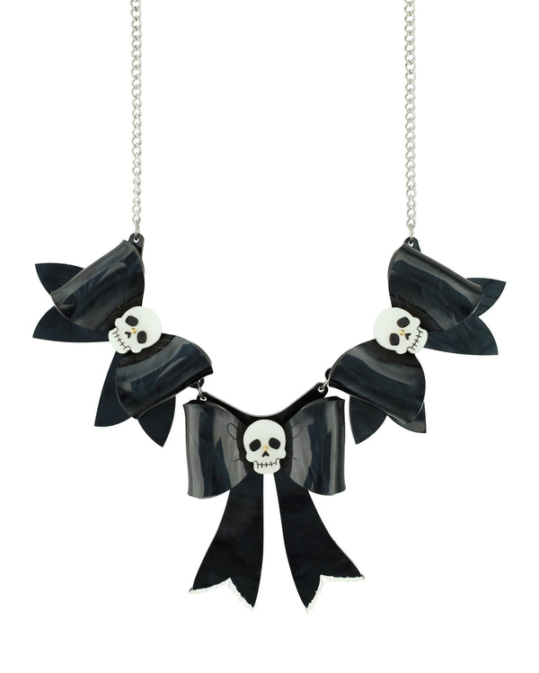 Triple Bow Treat Necklace
