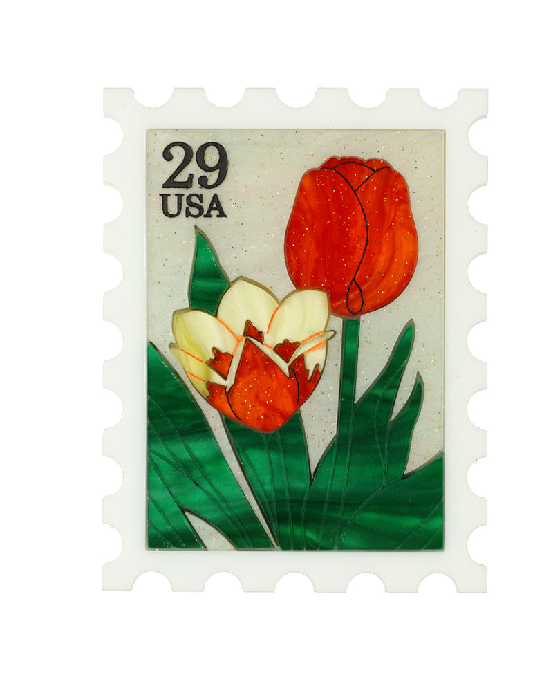 Tulip Stamp Brooch