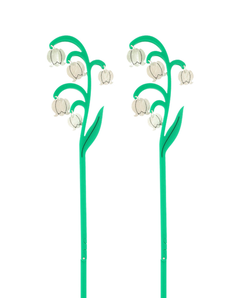 Two Pretty Flowers Acrylic Decor