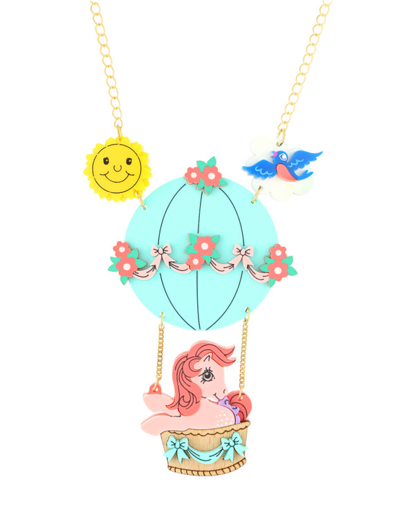 Up, Up and Away Hot Air Balloon Necklace
