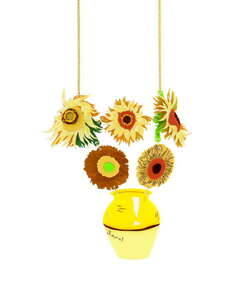 Van Gogh’s Sunflowers Necklace