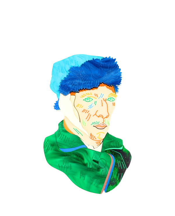 Van Gogh with a Bandaged Ear Brooch