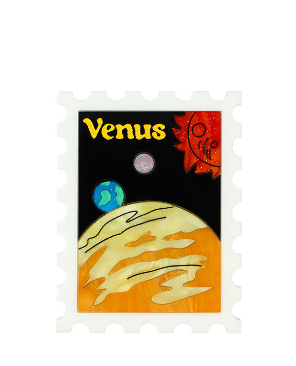 Views from Venus Stamp Brooch