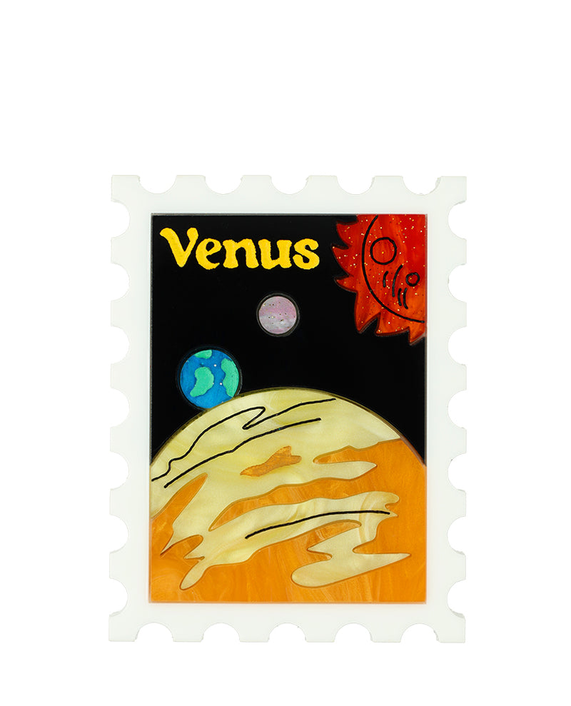 Views from Venus Stamp Brooch