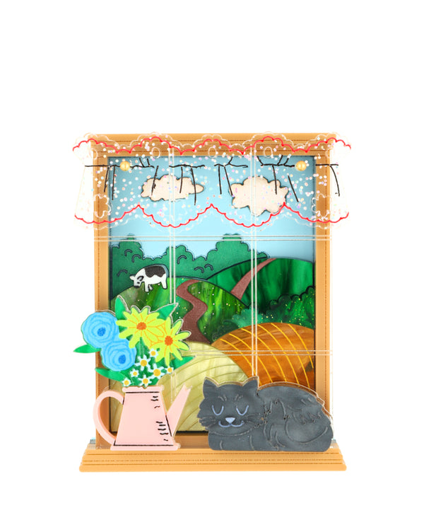 Views from my Farmhouse Window Brooch