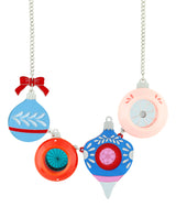 Vintage Sparkle & Cheer ornaments necklace
