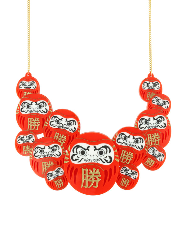 Visit to the Daruma Shrine Necklace