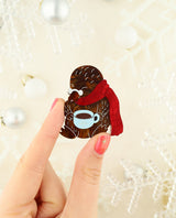 Warmed Up Mole brooch