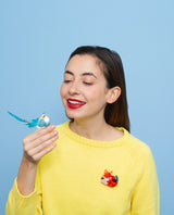 Warming Fox Nap Brooch