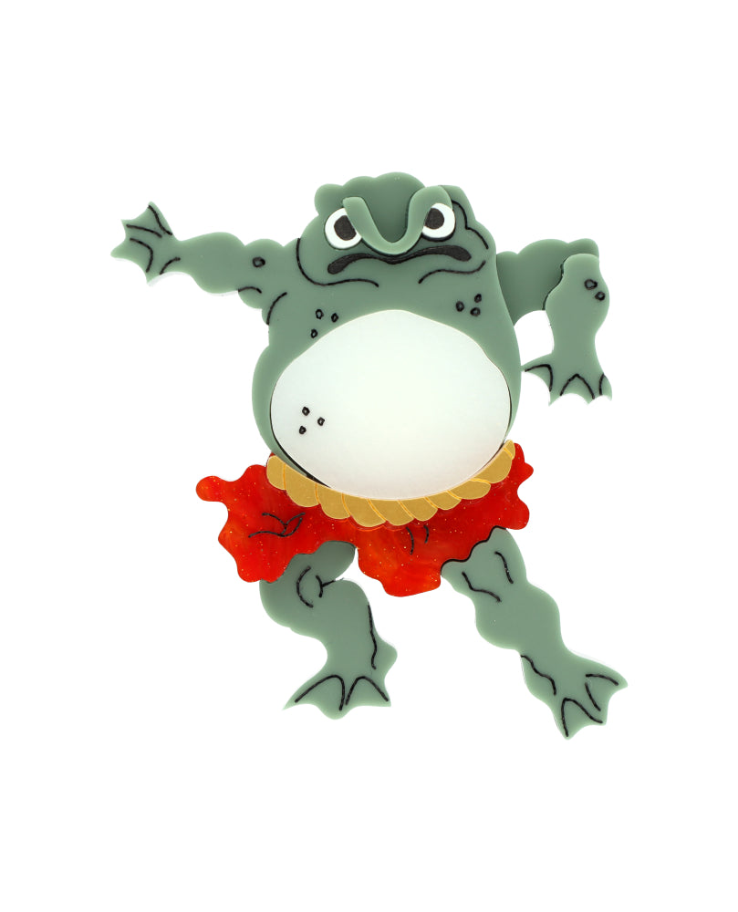 Warrior Ukiyo-e Frog Brooch