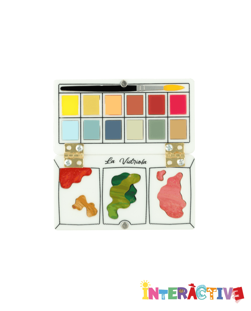 Watercolours Out! Brooch -Interactive-