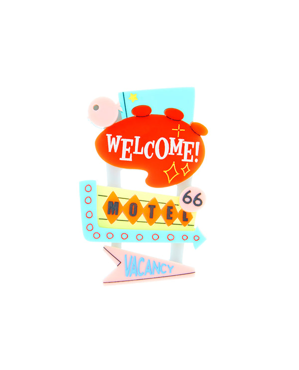 Welcome To The Motel Brooch