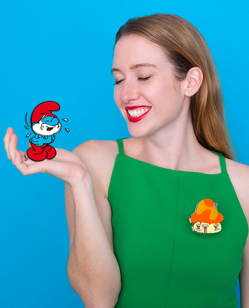 Welcome to my Smurf Village Home! Brooch -Interactive-