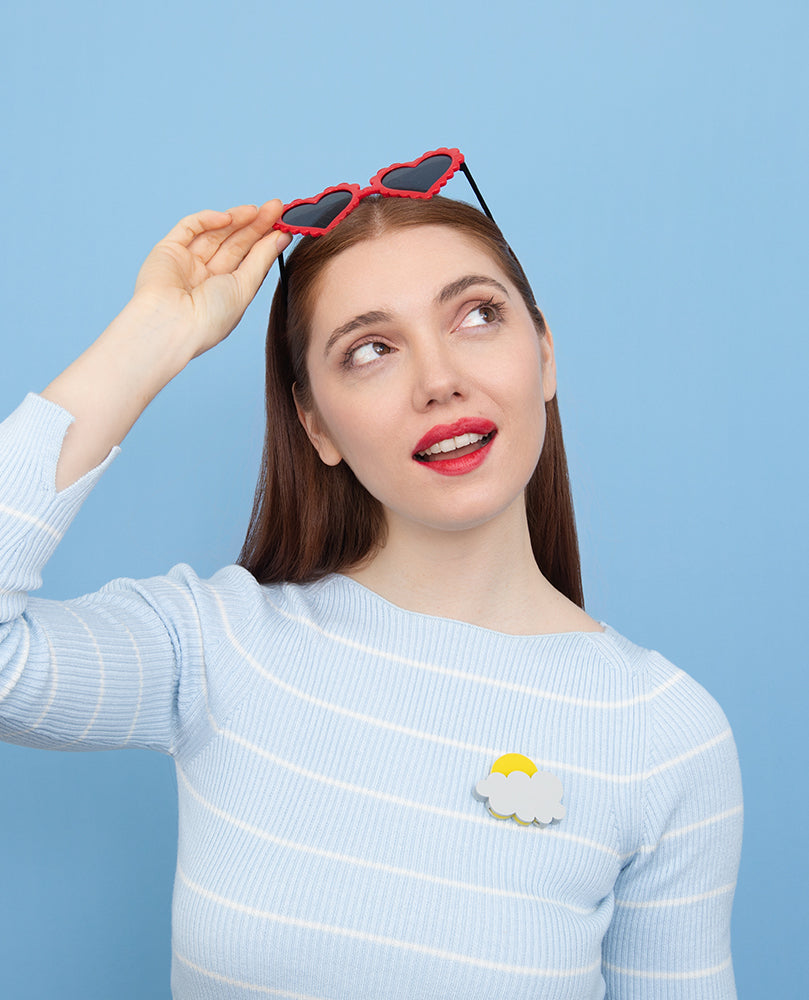 What’s the Weather Like? Cloud Brooch -Interactive-