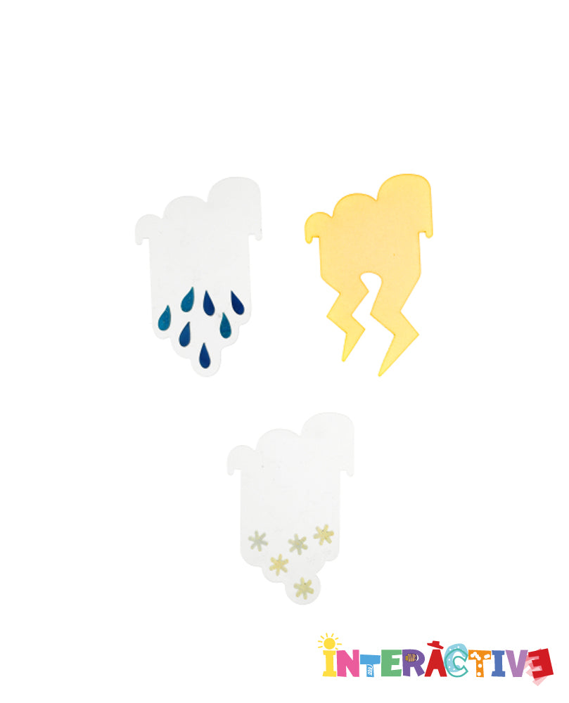 Whatever the Weather Insert Pack for Cloud Brooch -Glow in the dark-