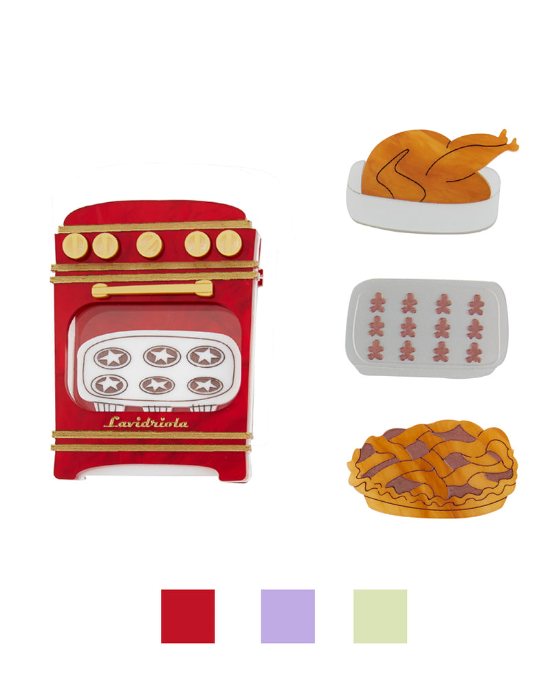 What’s Cooking in the Oven? Brooch -interactive-