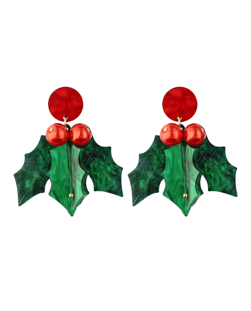 Whimsical Holly Spell Earings