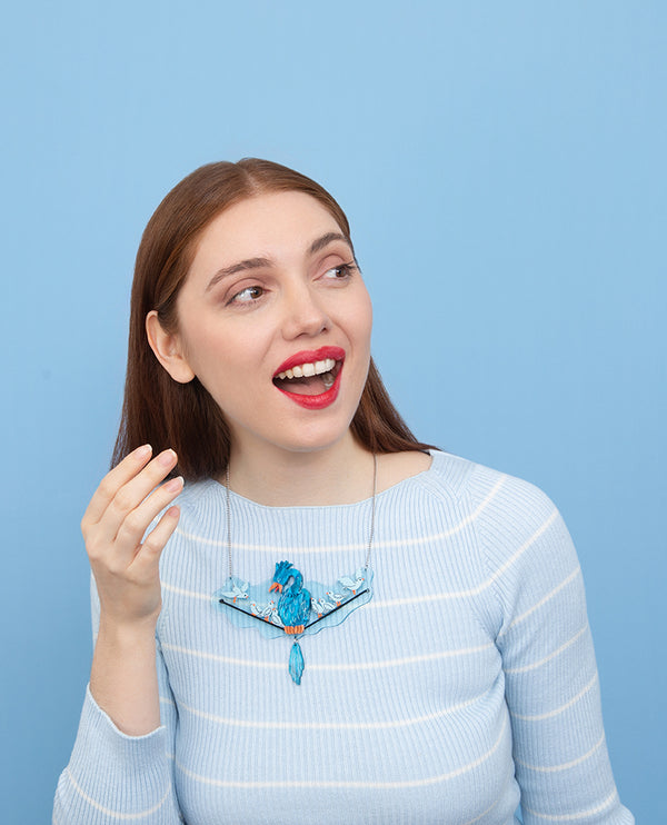 Who’s Perched on the Phoneline? Necklace