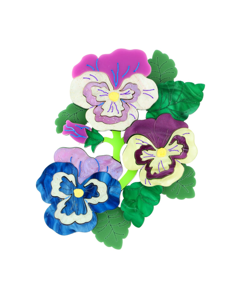 Wild Pansy Brooch