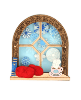 Window Sill, Cocoa Chill Brooch