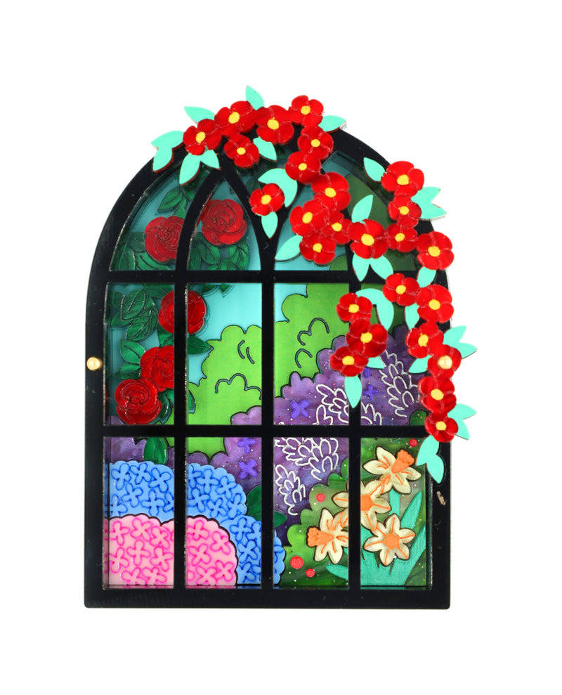 Window to Rosemary’s Garden Brooch