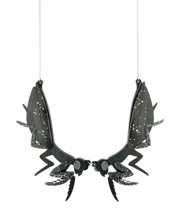 Wise Praying Mantis Necklace