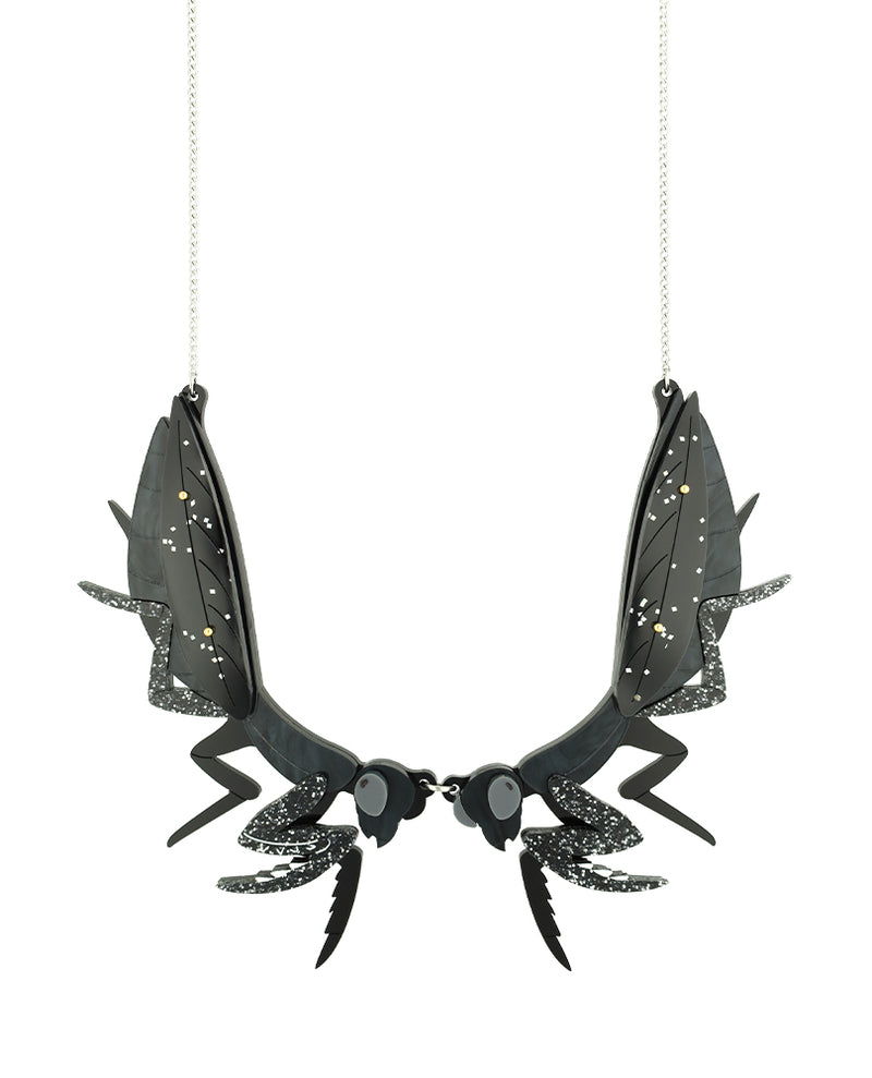 Wise Praying Mantis Necklace