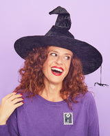Witchy Fun In Salem Stamp Brooch