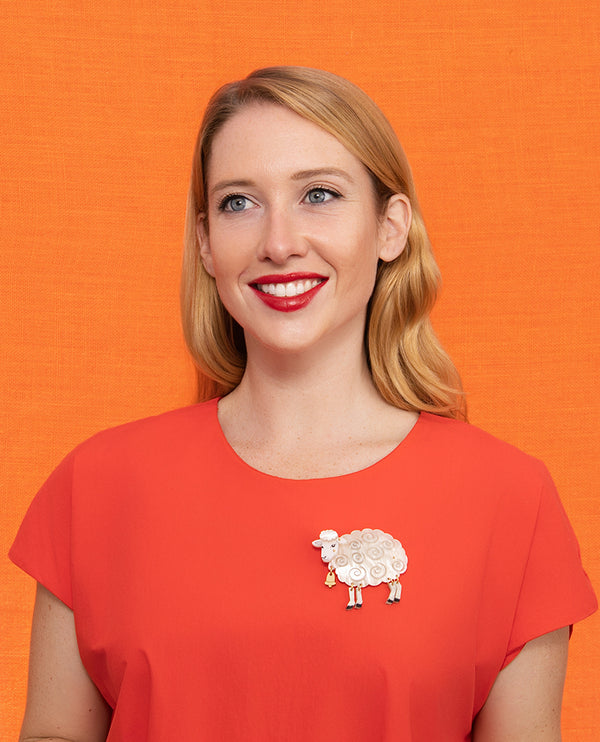 Wooly Sheep Brooch