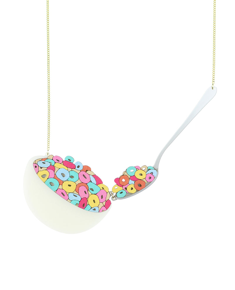 Cereal bowl necklace