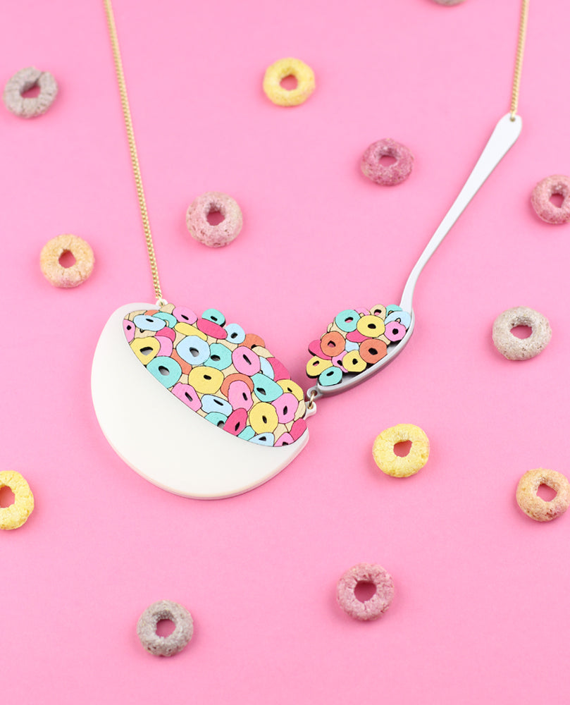 Cereal bowl necklace