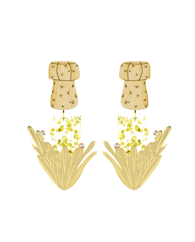 Champagne fiesta earrings