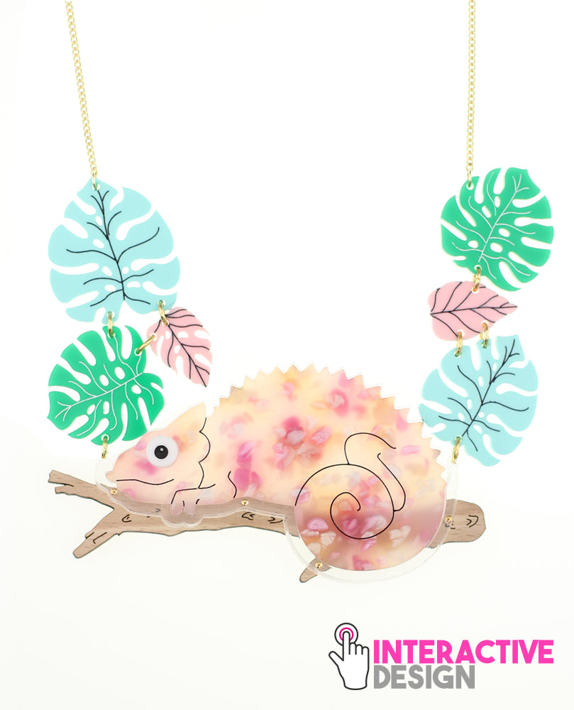 Happy Chameleon Necklace Interactive