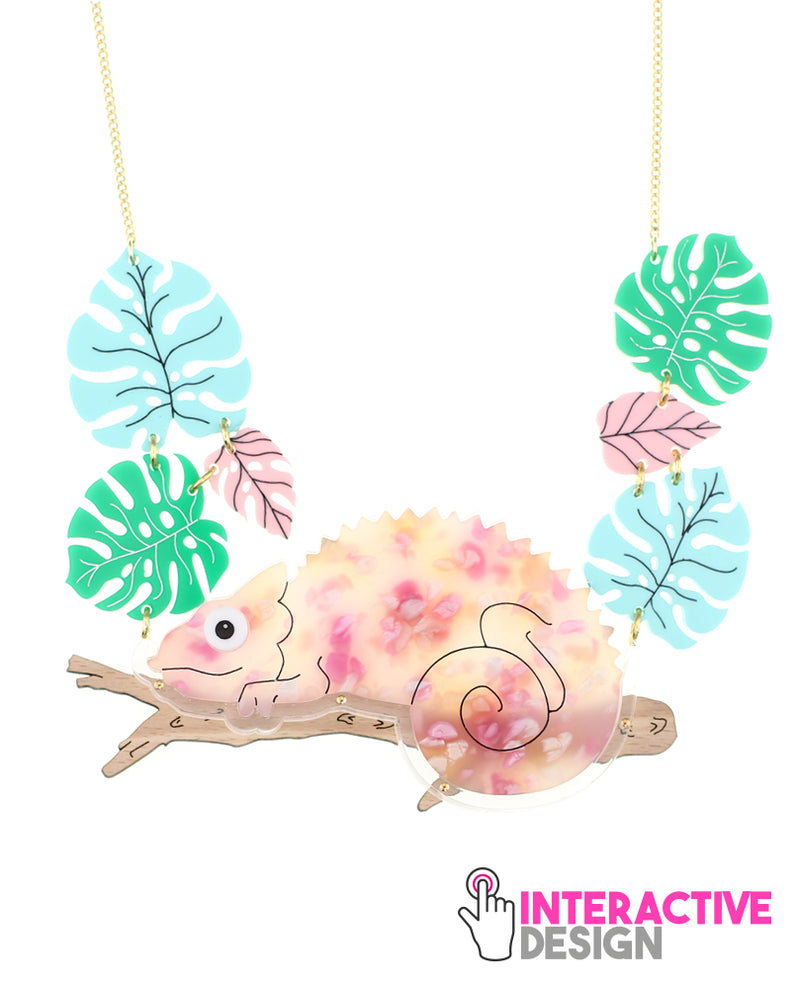 Happy Chameleon Necklace Interactive