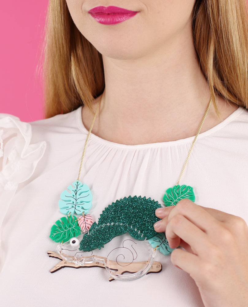 Happy Chameleon Necklace Interactive