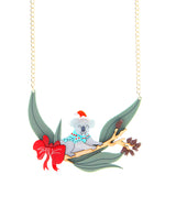 A Crimbo Koala in Their Gumtree Necklace