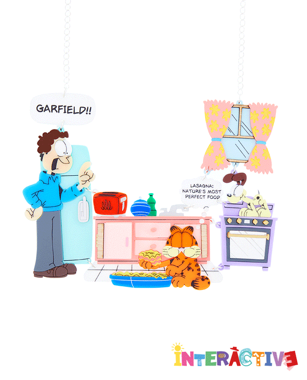 A Quick Kitchen Snack Garfield Statement Necklace -interactive-