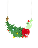 A very Cheeky Christmas Cat Necklace