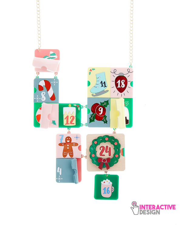 Advent Calendar Goodies Statement Necklace -interactive-