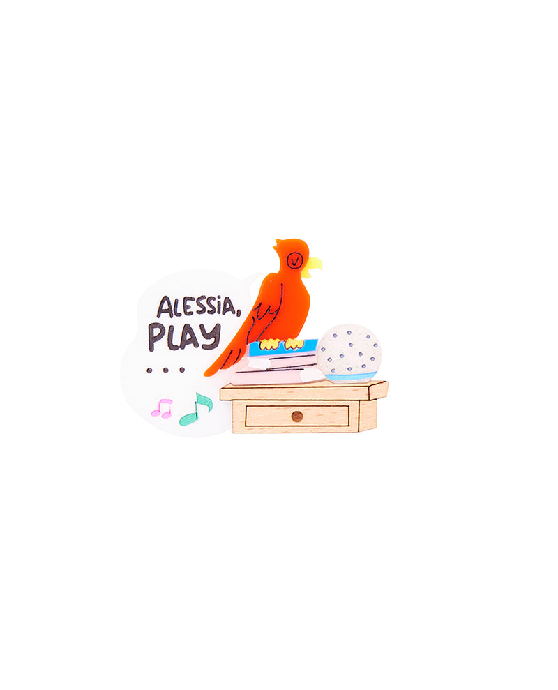 Alessia, Play My Parrot Song! Brooch