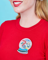 All aboard the Christmas Train! Brooch