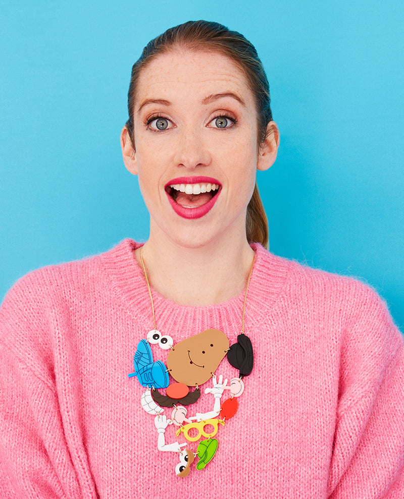 All the Potato Head Parts! Statement Necklace