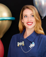 Astronaut Spacewalk Brooch Set