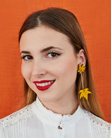 Autumn Colours Falling Leaves Earrings