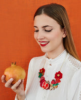 Autumnal Pomegranate Necklace
