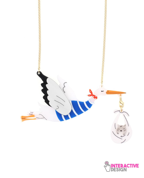 Baby-on-the-way!-Necklace-Bon-Voyage-collection-la-vidriola-detail