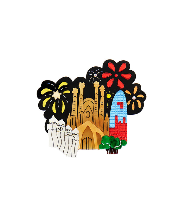 Barcelona Sagrada Familia Celebration Brooch